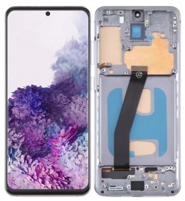 WYŚWIETLACZ DOTYK LCD DO SAMSUNG S20 G980 RAMKA SZARA INCELL