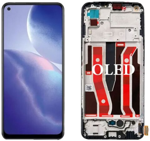 WYŚWIETLACZ EKRAN DOTYK DO OPPO RENO 5Z OLED RAMKA