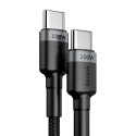 Baseus kabel Cafule PD USB-C - USB-C 2,0 m 5A szaro-czarny 100W