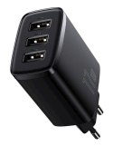 Baseus ładowarka sieciowa Compact 3 x USB czarna 17W