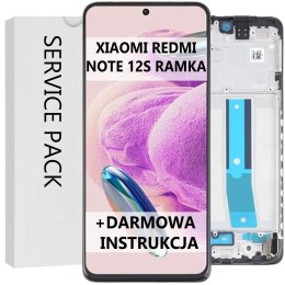SERVICE PACK WYŚWIETLACZ DO XIAOMI REDMI NOTE 12S 23030RAC7Y RAMKA