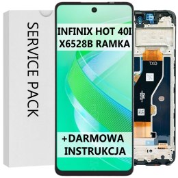 SERVICE PACK WYŚWIETLACZ DO INFINIX HOT 40I X6528B RAMKA