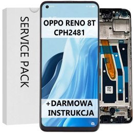 SERVICE PACK WYŚWIETLACZ DO OPPO RENO 8T CPH2481 RAMKA
