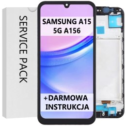 SERVICE PACK WYŚWIETLACZ DO SAMSUNG A15 5G A156 RAMKA