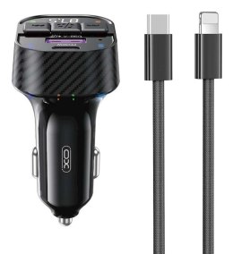 Transmiter FM BCC17 Bluetooth MP3 ładowarka samochodowa 30W + kabel USB-C
