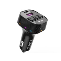 Transmiter FM BCC17 Bluetooth MP3 ładowarka samochodowa 30W + kabel USB-C