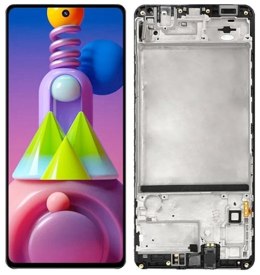 WYŚWIETLACZ EKRAN DO SAMSUNG M51 OLED RAMKA BIG GLASS