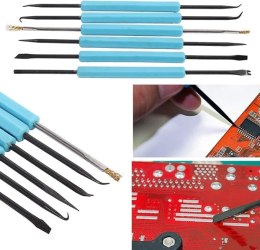 ZESTAW NARZĘDZI 6w1 DO NAPRAWY TELEFONÓW TABLETÓW CZYSZCZENIA GNIAZD USB