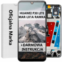 WYŚWIETLACZ HUAWEI P30 LITE MAR-LX1A RAMKA CZARNY